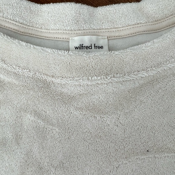 French terry oversized cropped t shirt - Picture 3 of 3